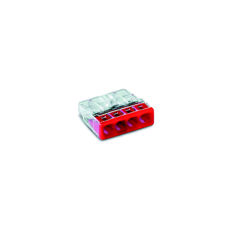 Borne rapide 4 x 2,5 mm² 100 pièces WAGO