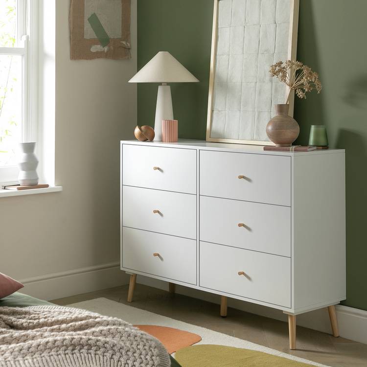 Habitat Otto 6 Drawer Chest - White