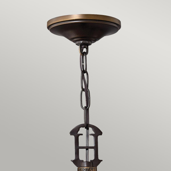 Lampa wisząca stary brąz Plymouth 3xE14x40W wym: 222,6x46,4x46,4 cm Hinkley