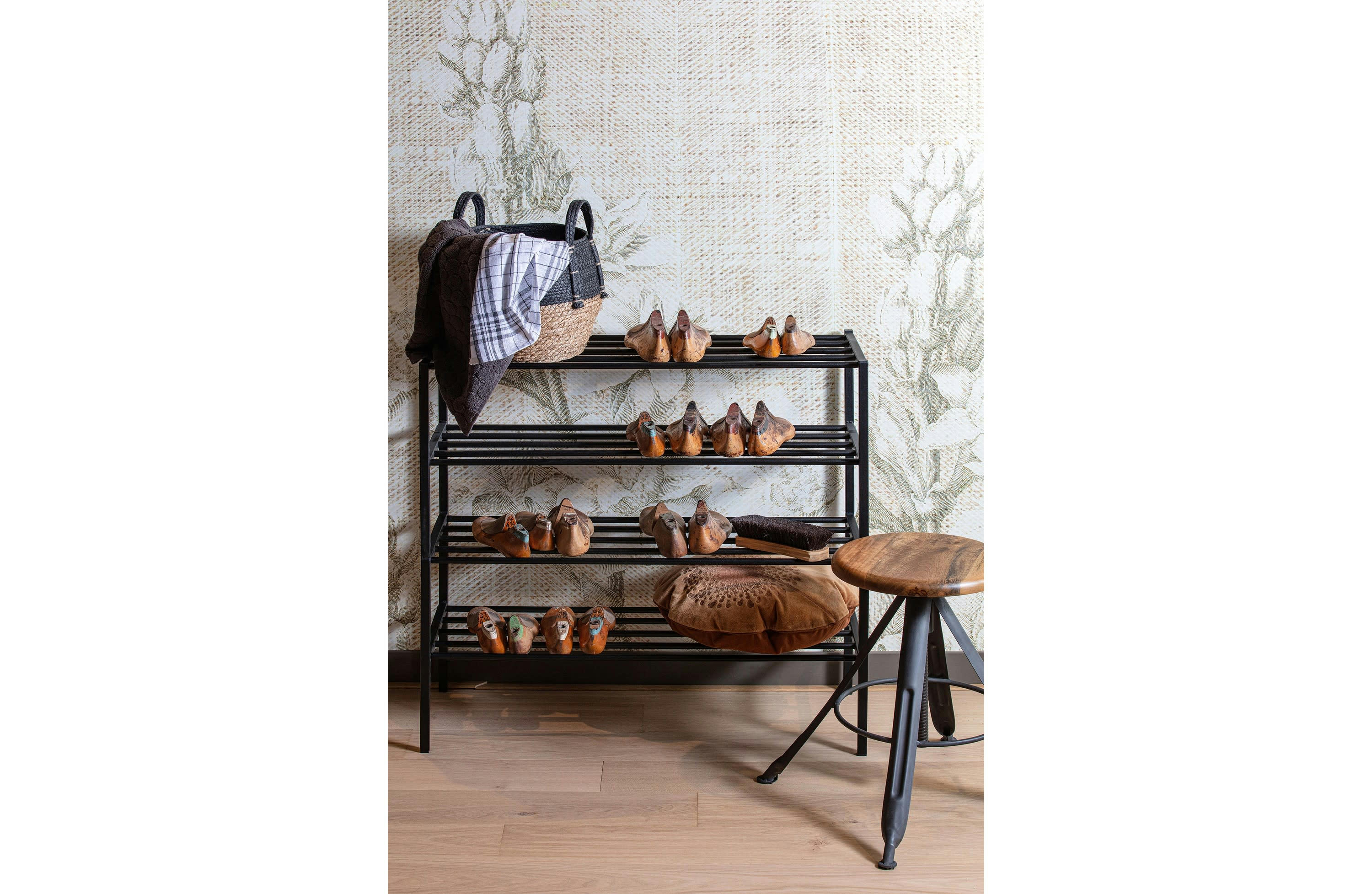 FERRO - Etagère en métal noir