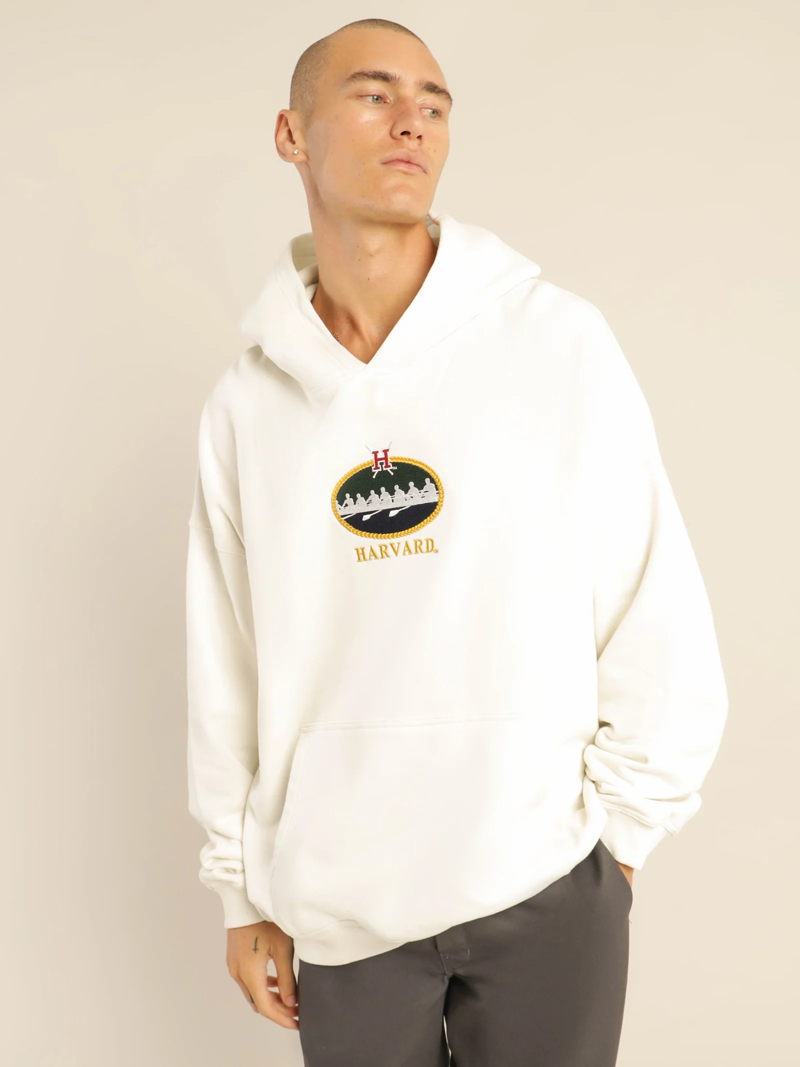 Harvard Rowing Crest Logo Hoodie