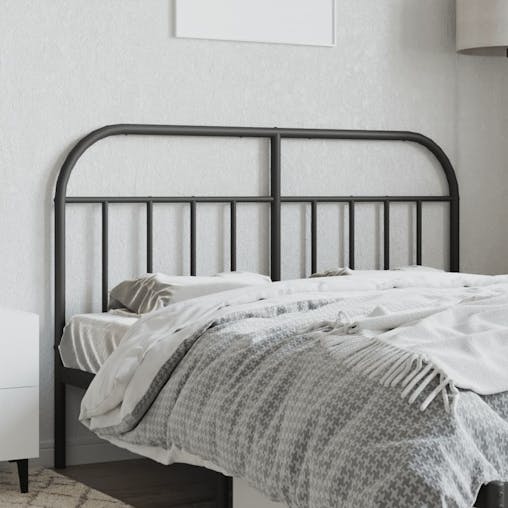NNEVL Metal Headboard Black 152 cm