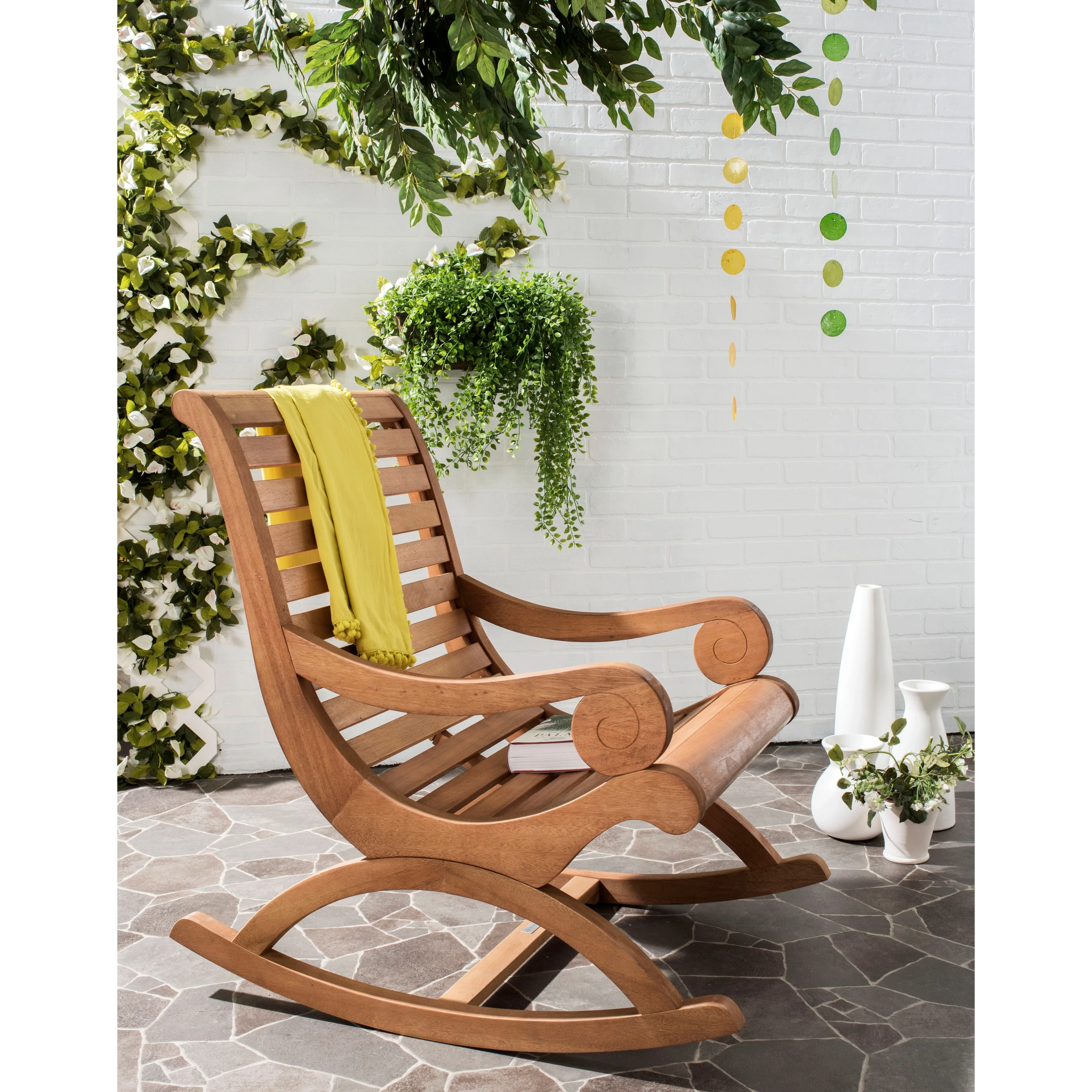 SAFAVIEH Outdoor Jimena Rocking Chair - 25W x 37D x 36H