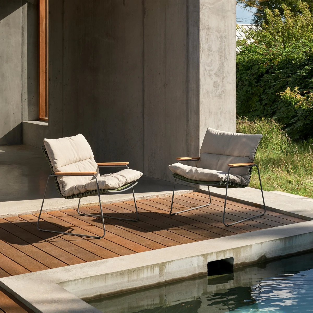 HOUE - CLICK Sitzauflage für Roomy Outdoor Lounge Chair, ash