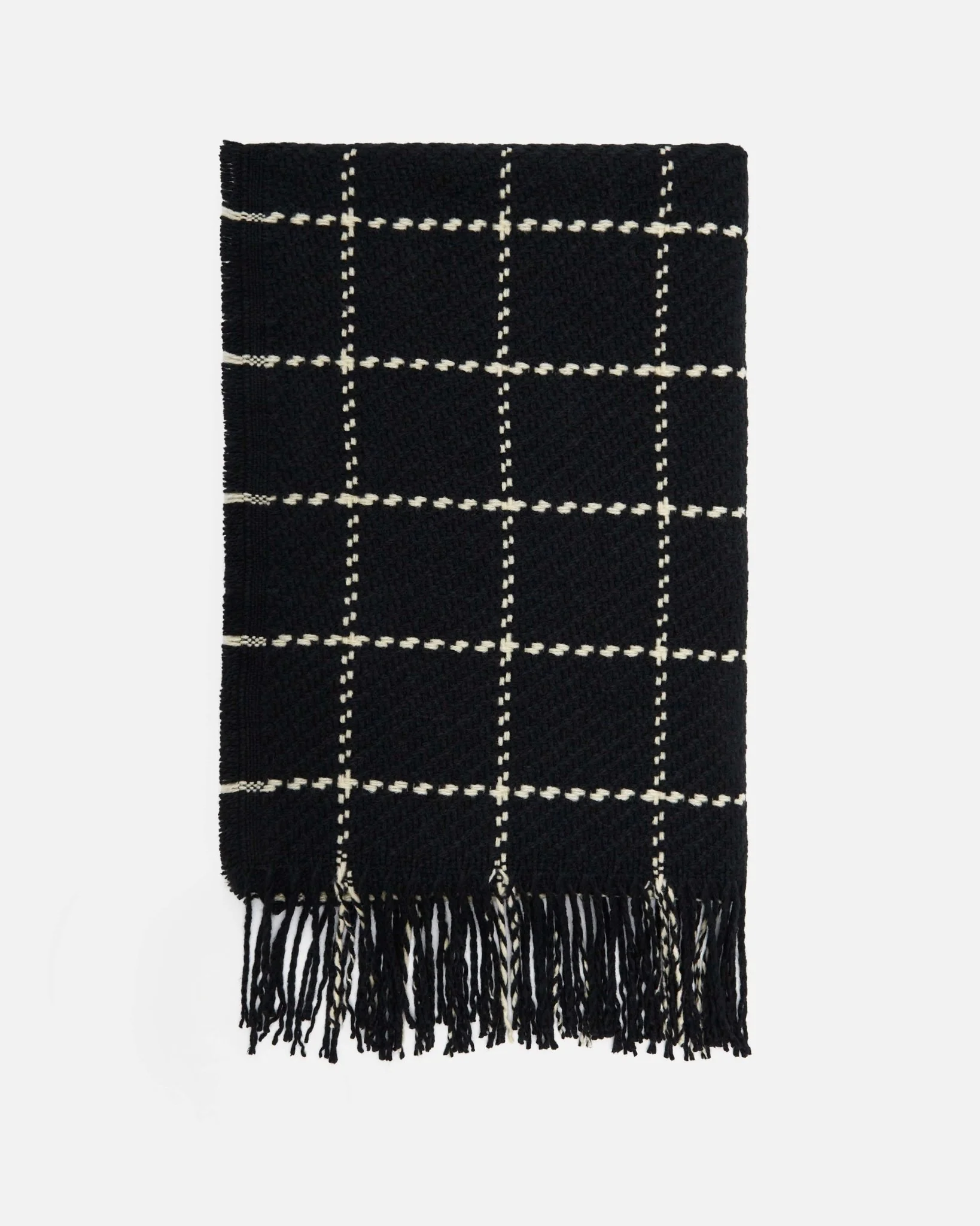 ECHARPE YLIA NOIR ÉCRU