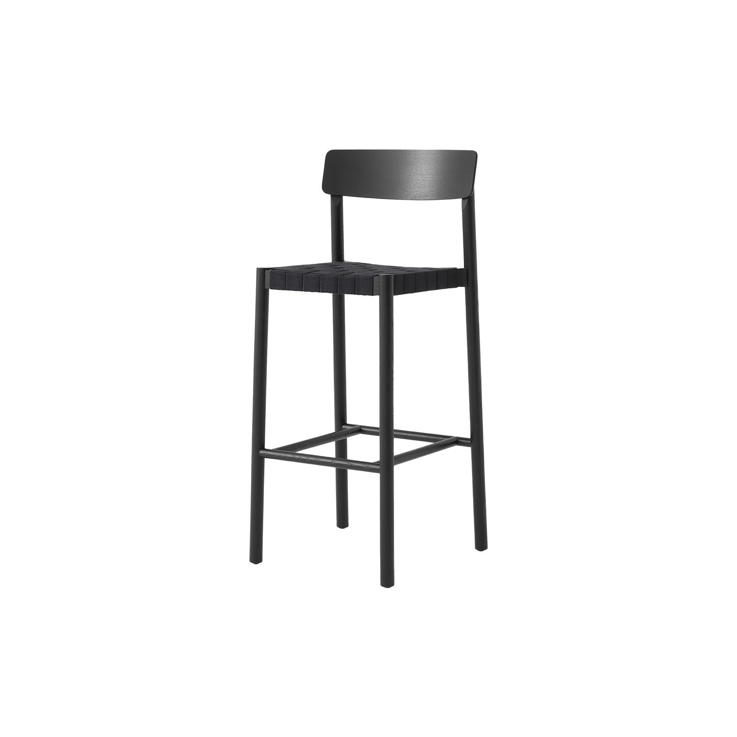 Betty TK15 Bar Chair, black lacquered ash/black