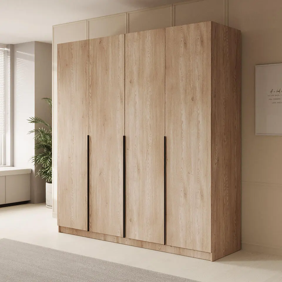 Meubella - Kledingkast Sabre - Eiken - 200 cm