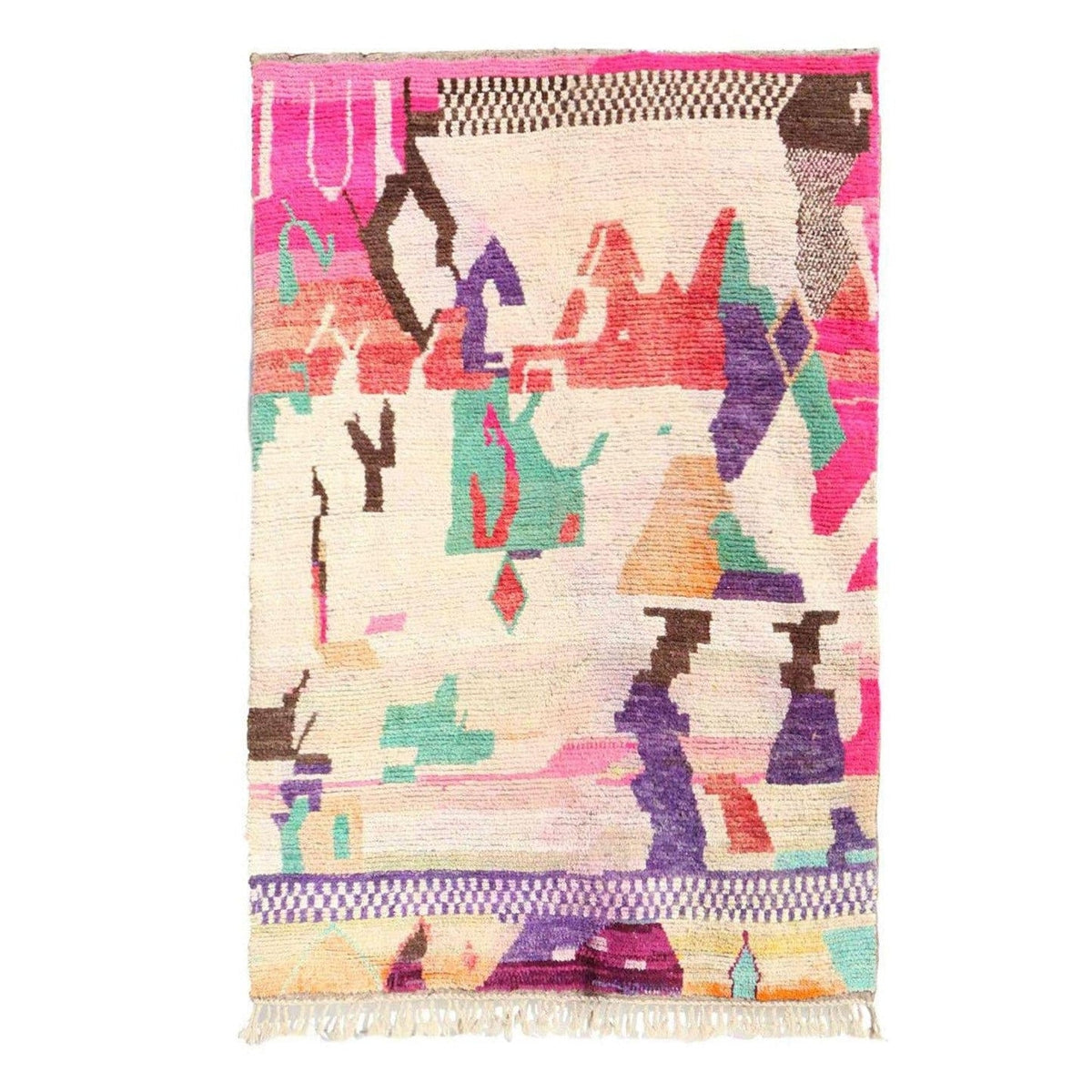 AFK Living vloerkleed Berber - handgemaakt - Wol - 140 cm x 200 cm