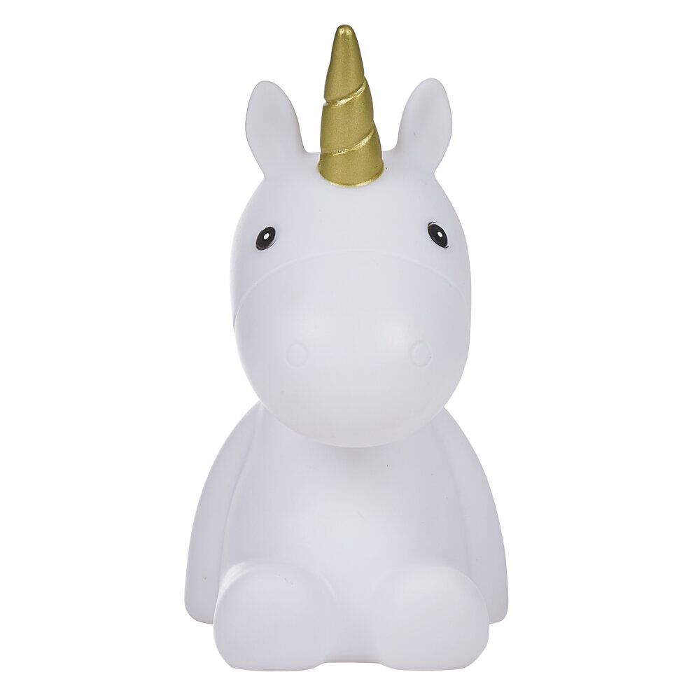Veilleuse licorne arc en ciel LED H16.5cm