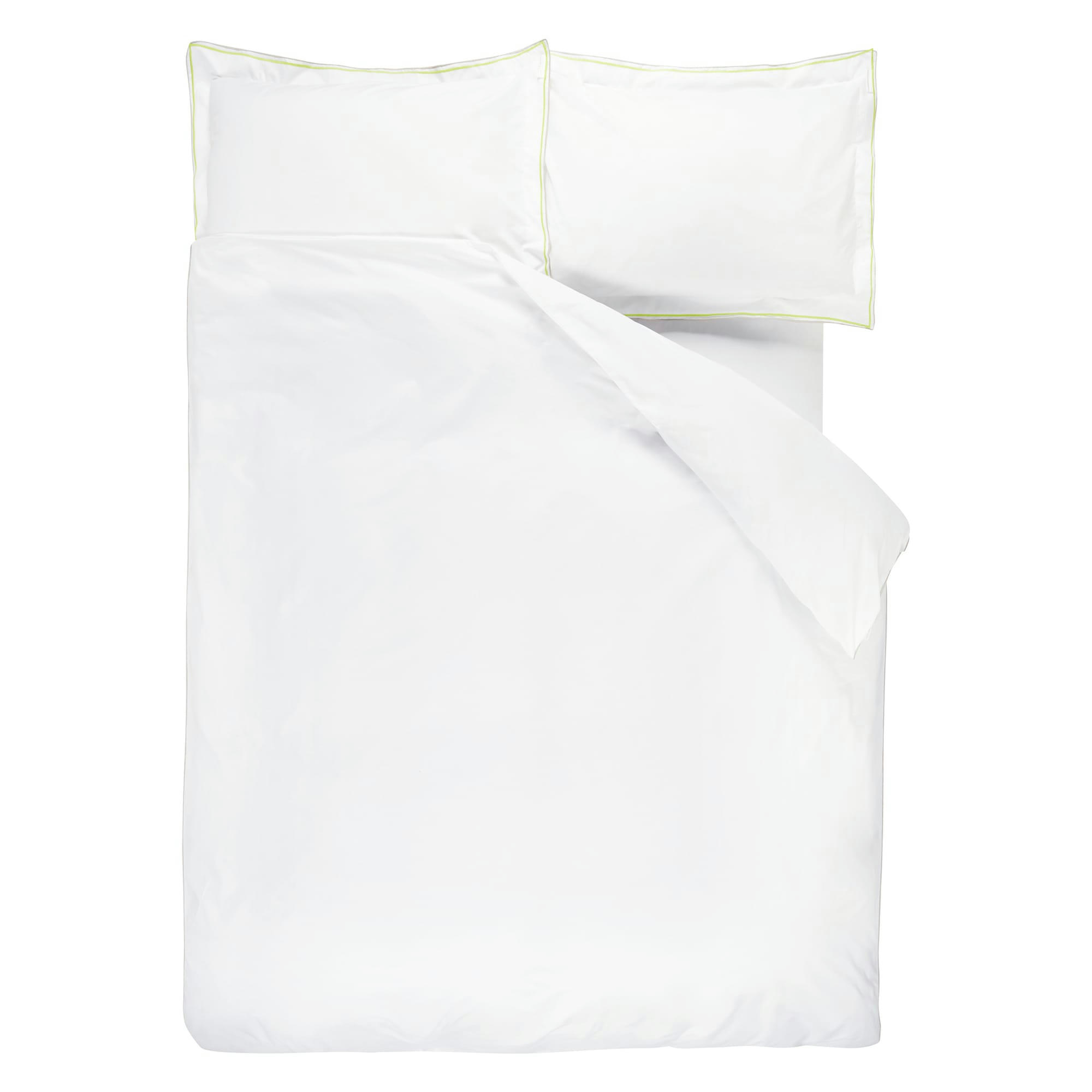 ASTOR - Taie d'oreiller bicolore unie en coton 50x75