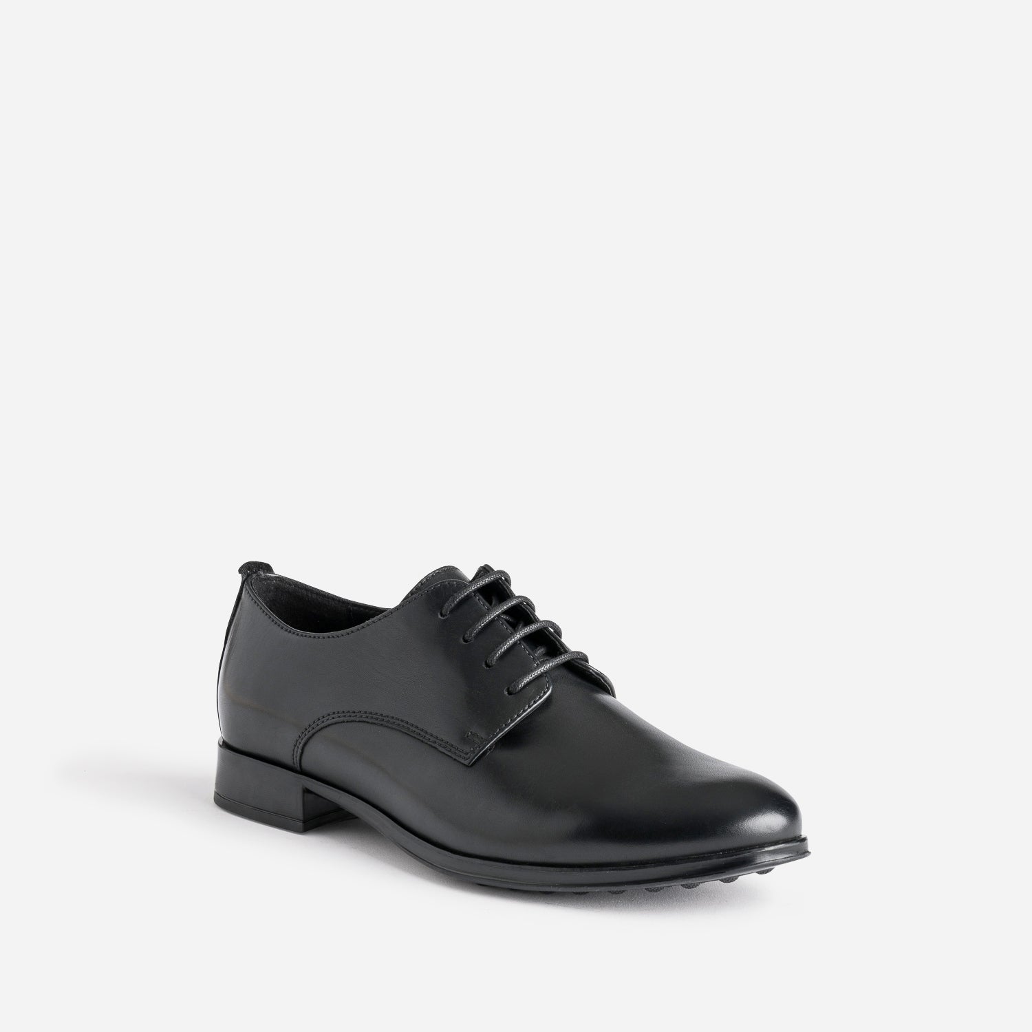Derby noir en cuir
