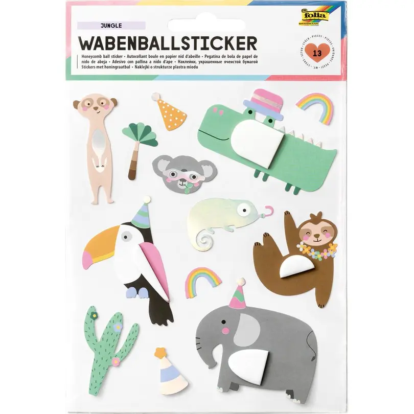 Sticker 13-teilig Jungle