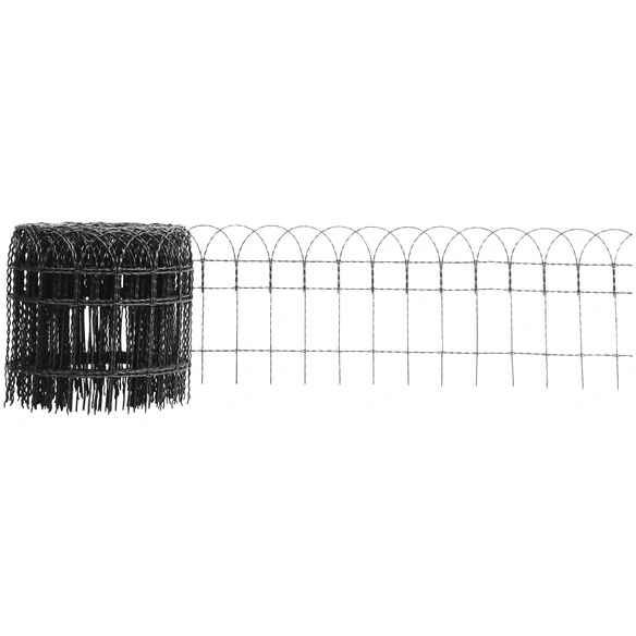 Geflechtzaun, HxL: 65 x 1000 cm, Stahl, anthrazit