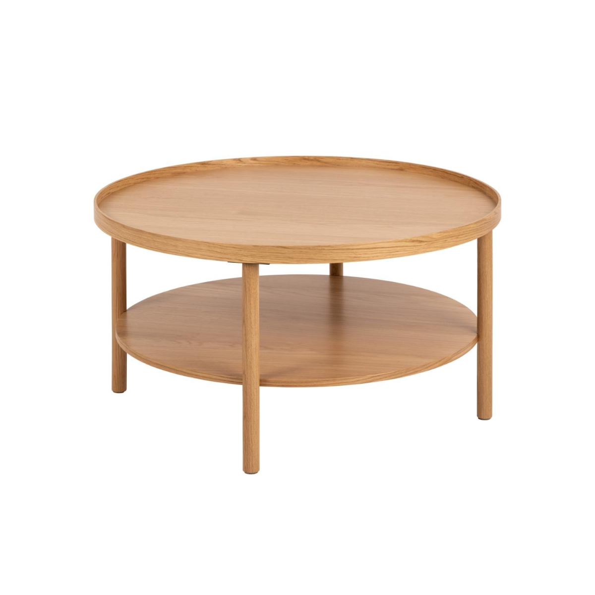 Rebellenclub Salontafel Jango - ø80 cm - Eiken