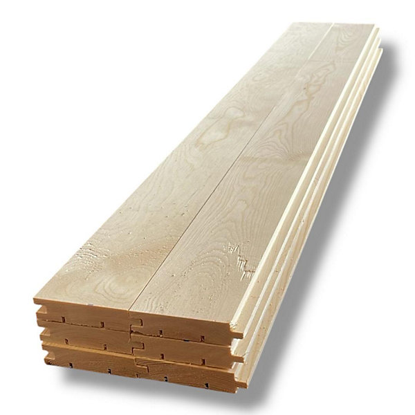 Parquet massif PRIME PIN SANS NOEUDS 12,48m²/carton 200x13x2 cm (48 planches)