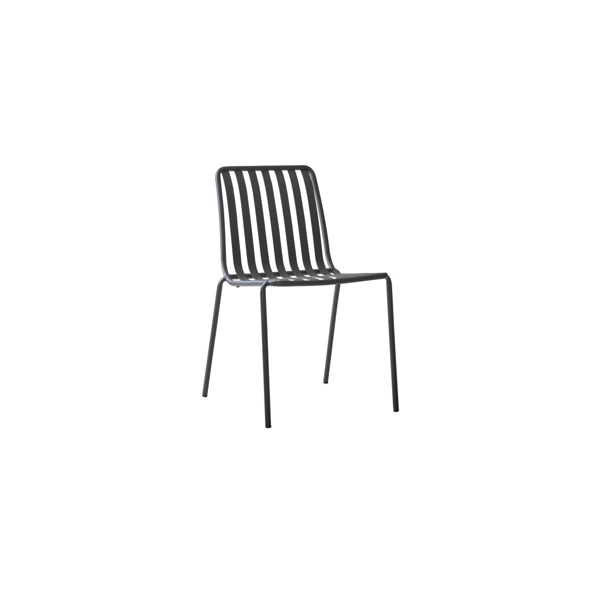Tikamoon Zwarte metalen stoel - Zwart