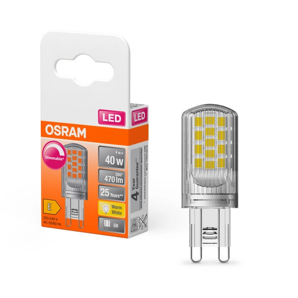 LED-Leuchtmittel »LED PIN G9 DIM«, 4 W, G9, warmweiß