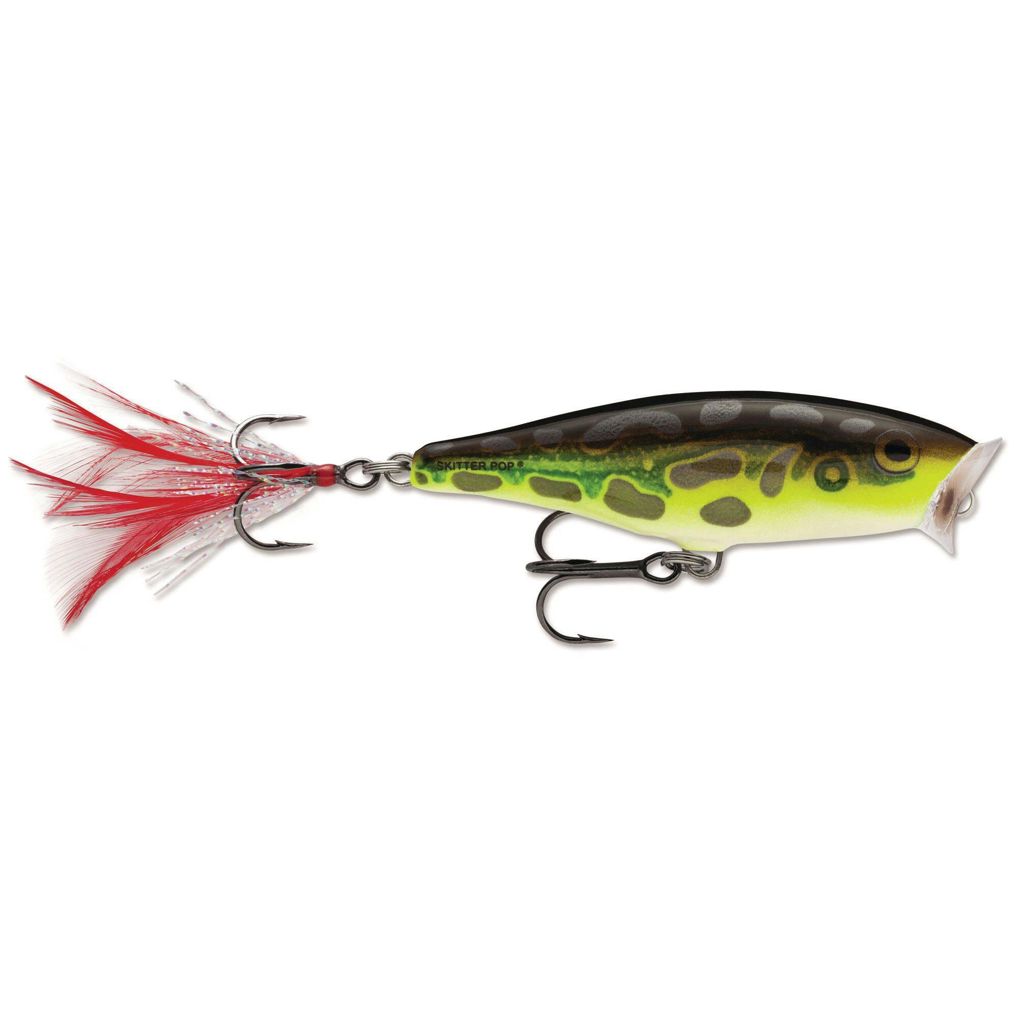 Skitter Pop Lime Frog Bait