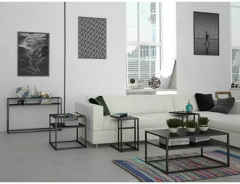 Ława SYMPHONY D 45x30 czarna