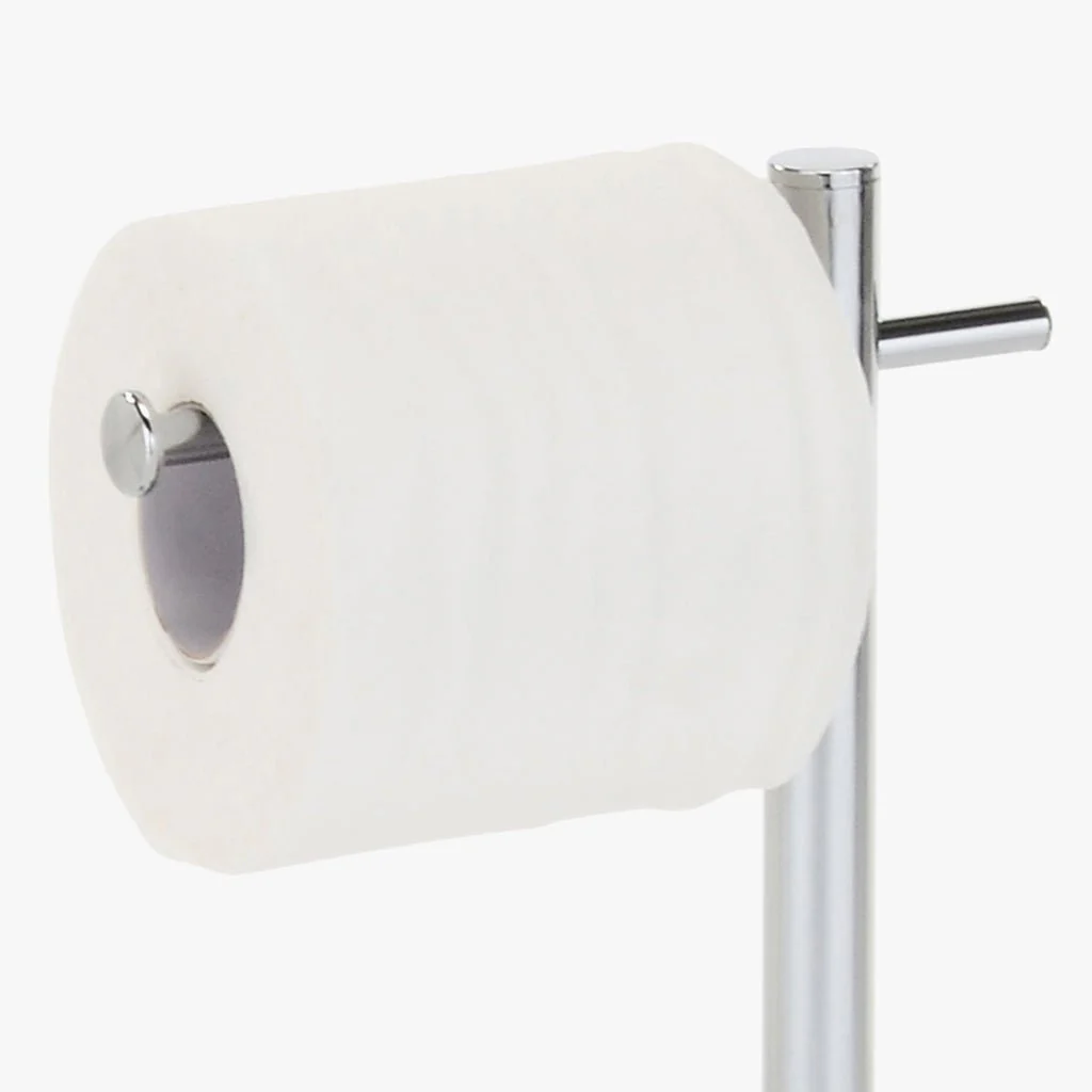 Suporte de Rolo de Papel e Escova WC Cromado SILVER