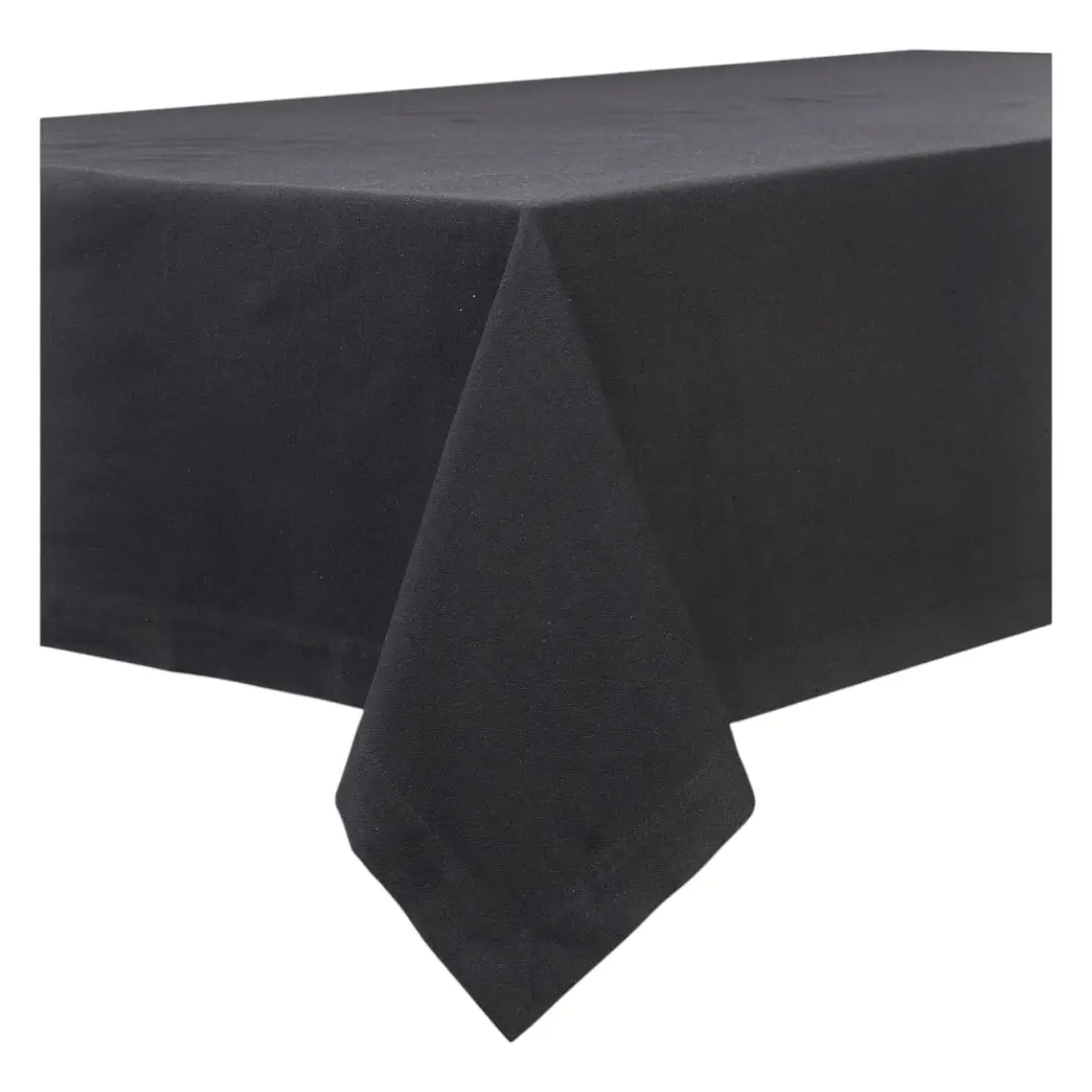 Black tablecloth, L 2600 x W 1600 mm
