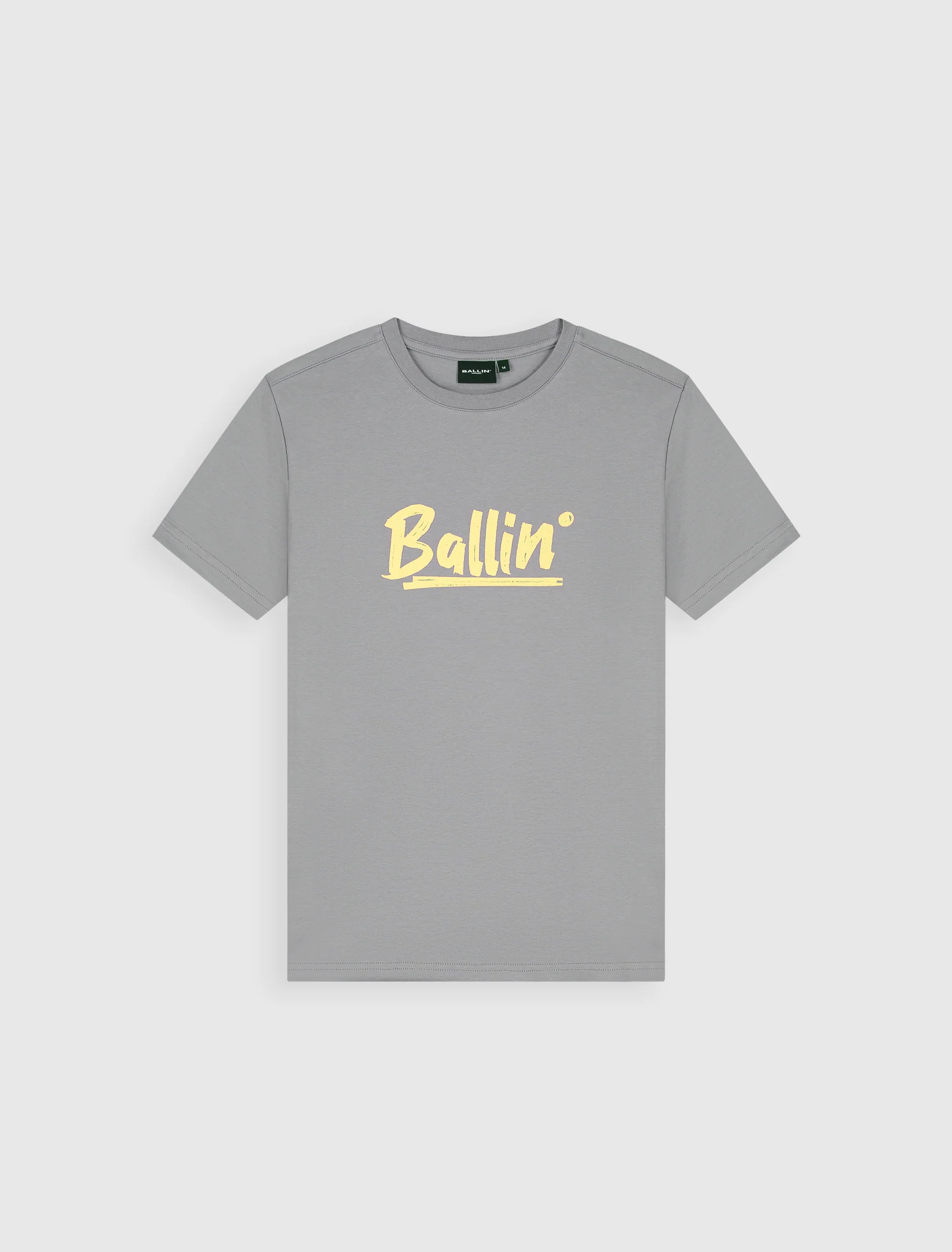 Junior Calligraphy Logo T-shirt | Elephant Grey