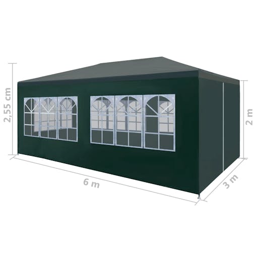 NNEVL Party Tent 3x6 m Green