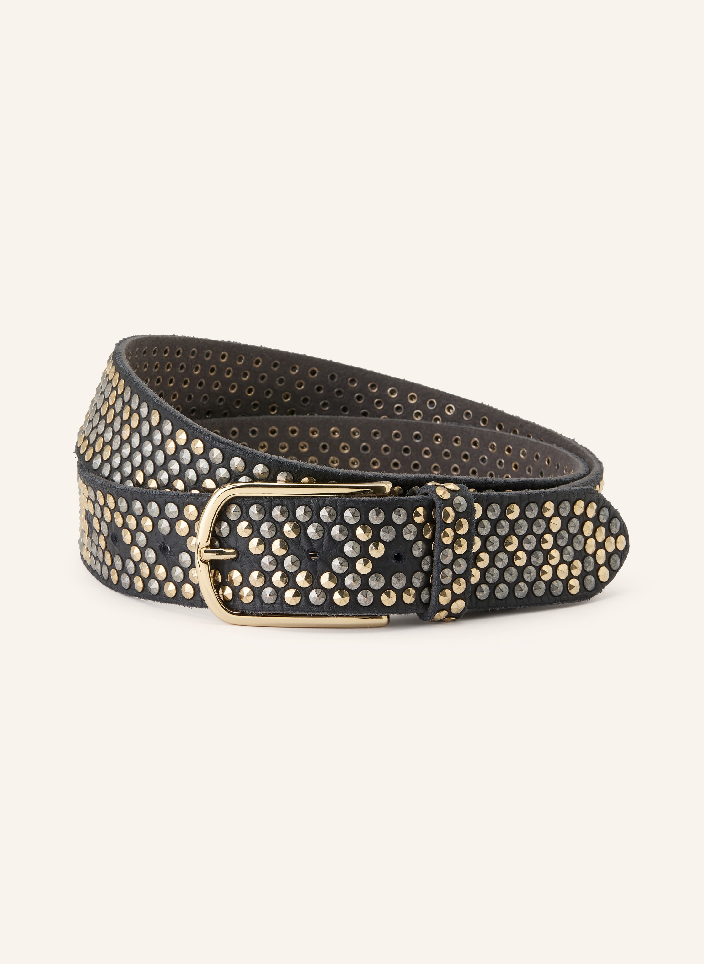 b.belt Ledergürtel ZOE mit Nieten