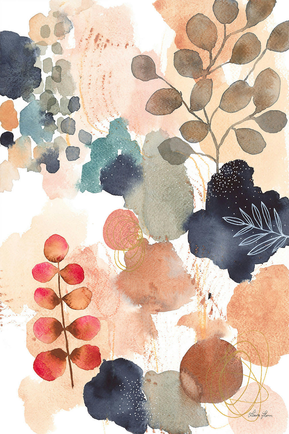 - Tableau fleurs Nature et sérénité imprimé sur toile 60x90cm