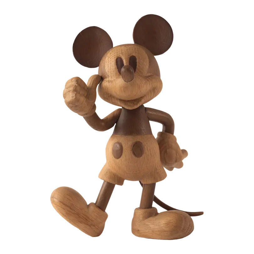 Holzfigur Mickey-Mouse