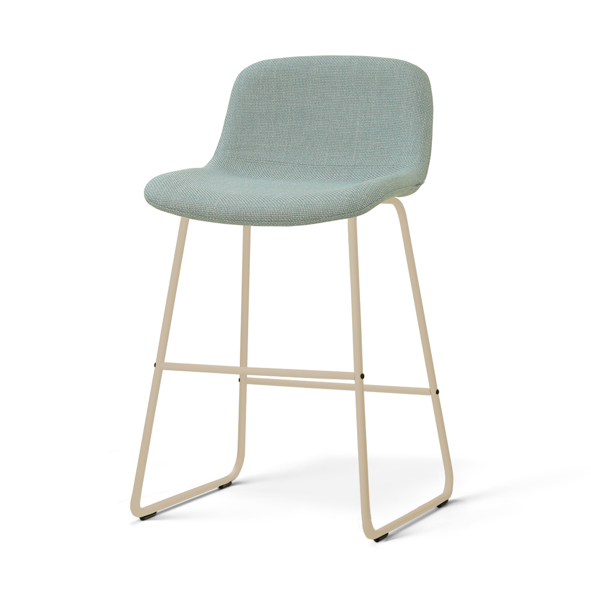 Nolon Nino-Mats barkruk saliegroen - beige onderstel - 65 cm