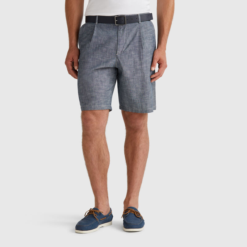 Shorts in chambray