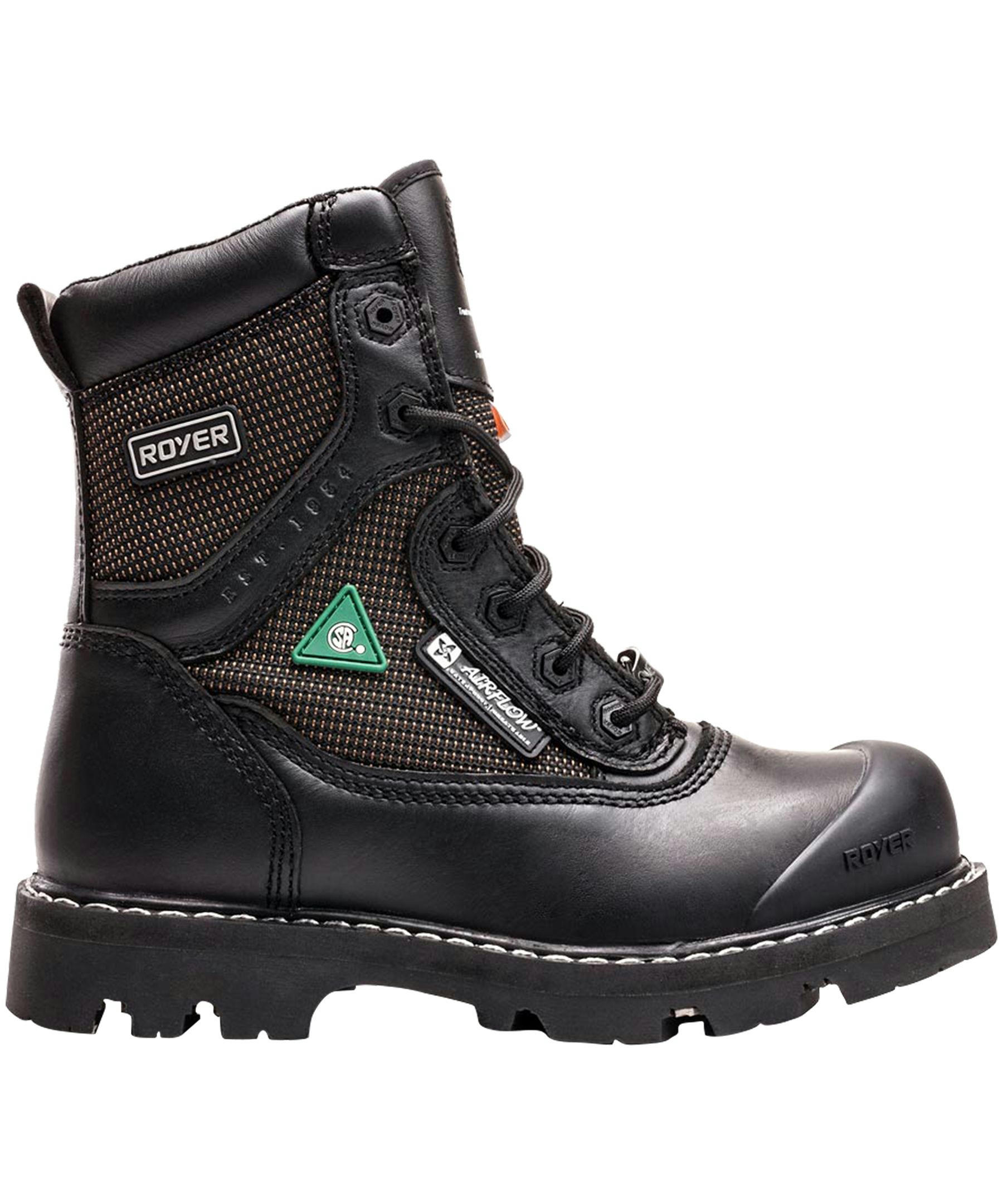 LP Royer Men's  8 Inch Composite Toe Composite Plate FLX Waterproof Leather Work Boots