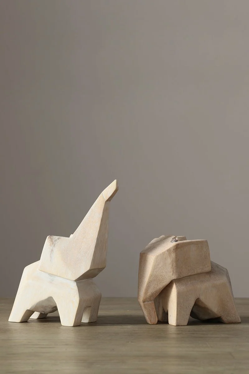 Elephant Wood Sculpture #WA036