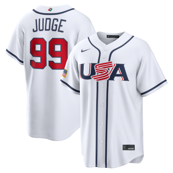 Aaron Judge USA Baseball Nike 2026 World Baseball Classic Home Stadium Jersey - White