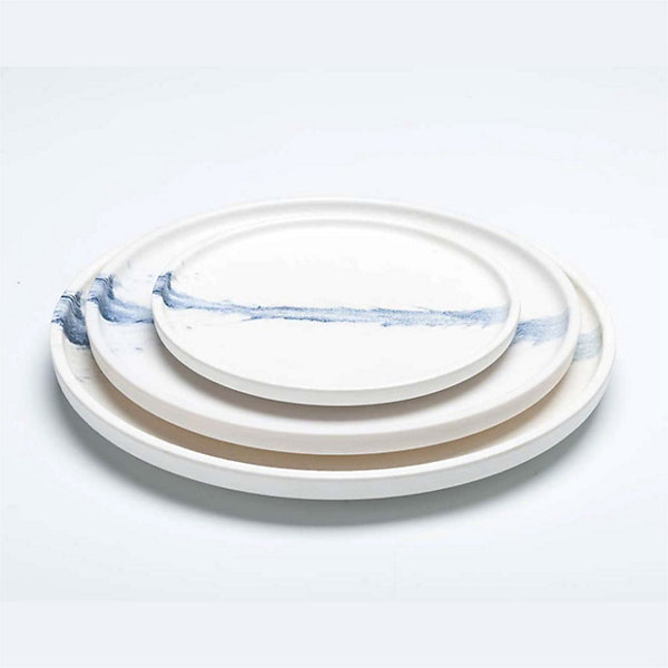 Assiette Mélamine Ronde Elégante 20 à 31 cm - Pujadas - Blanc - l0.1- L0.1- P0.1- h2.5- Mélaminé