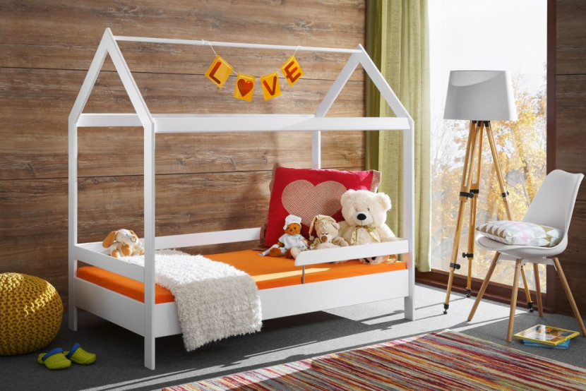 Łóżko TYMMI HAUSE 80x160 białe bez szuflady/bez materaca