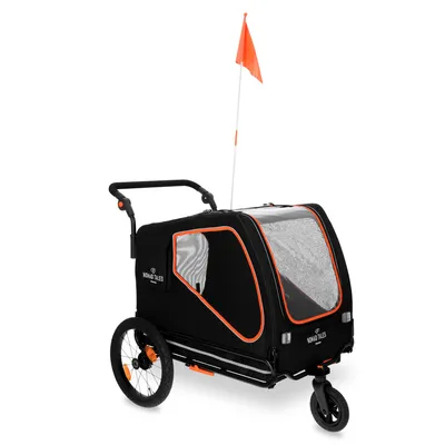 Nomad Tales Spirit Bike Trailer - Ebony/Tangerine