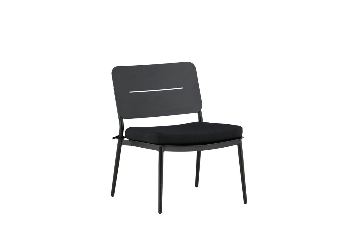 Rebellenclub Loungestoel Vesper - Set van 2 - Zwart