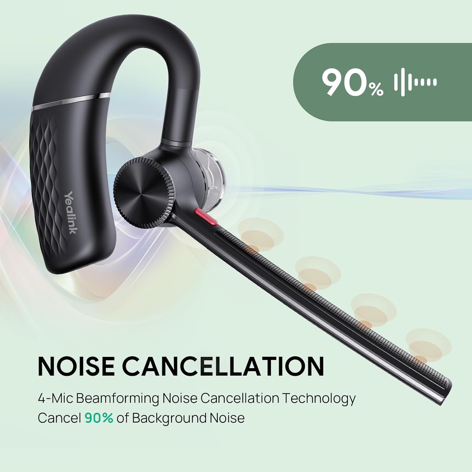 Yealink Bluetooth Headset Workstation  Office Wireless Headset with Mic  Speakerphone  Wireless Charging Pad  Charging Case  USB-C/A Dongle Connect to Desk Phone  PC  Work with Teams Zoom