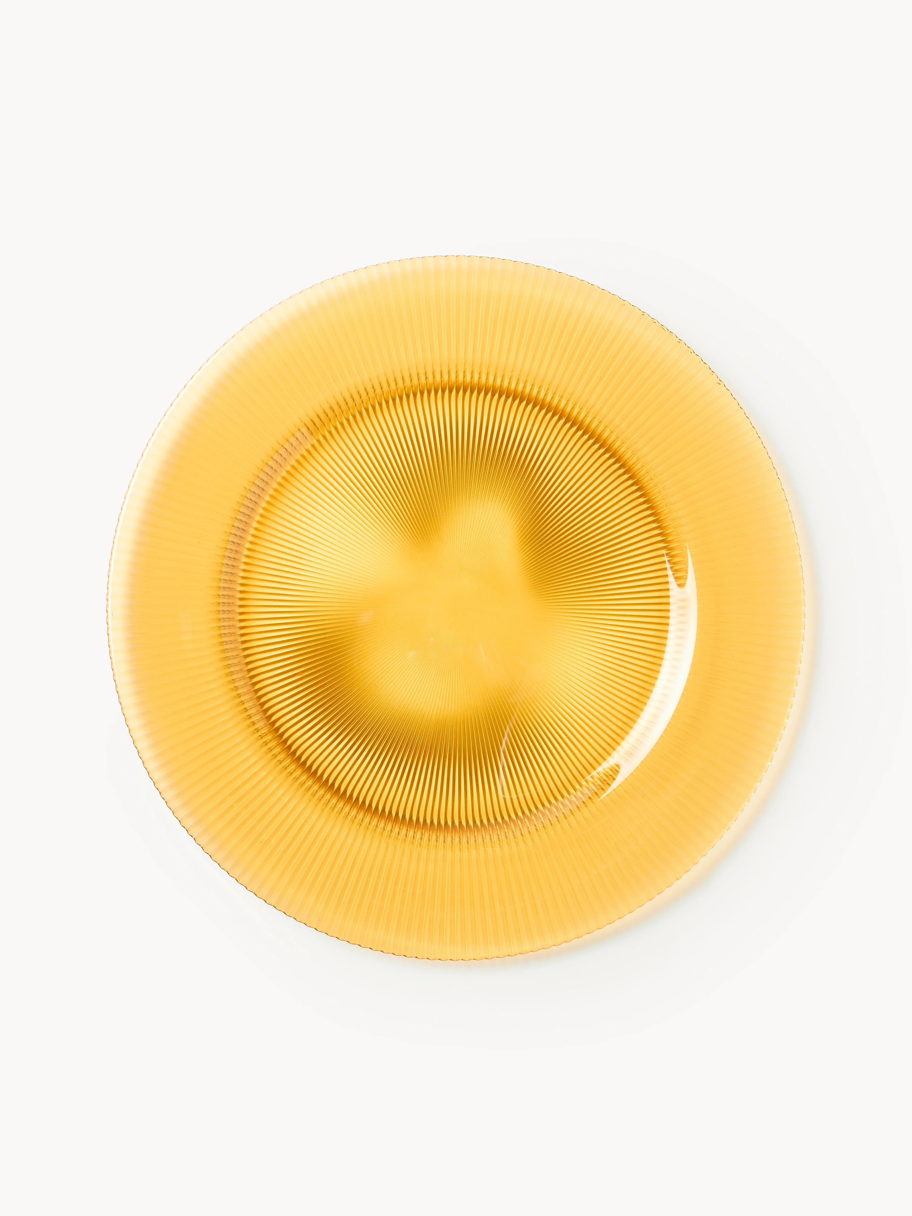 Platzteller Effie mit Rillenrelief, 2er-Set