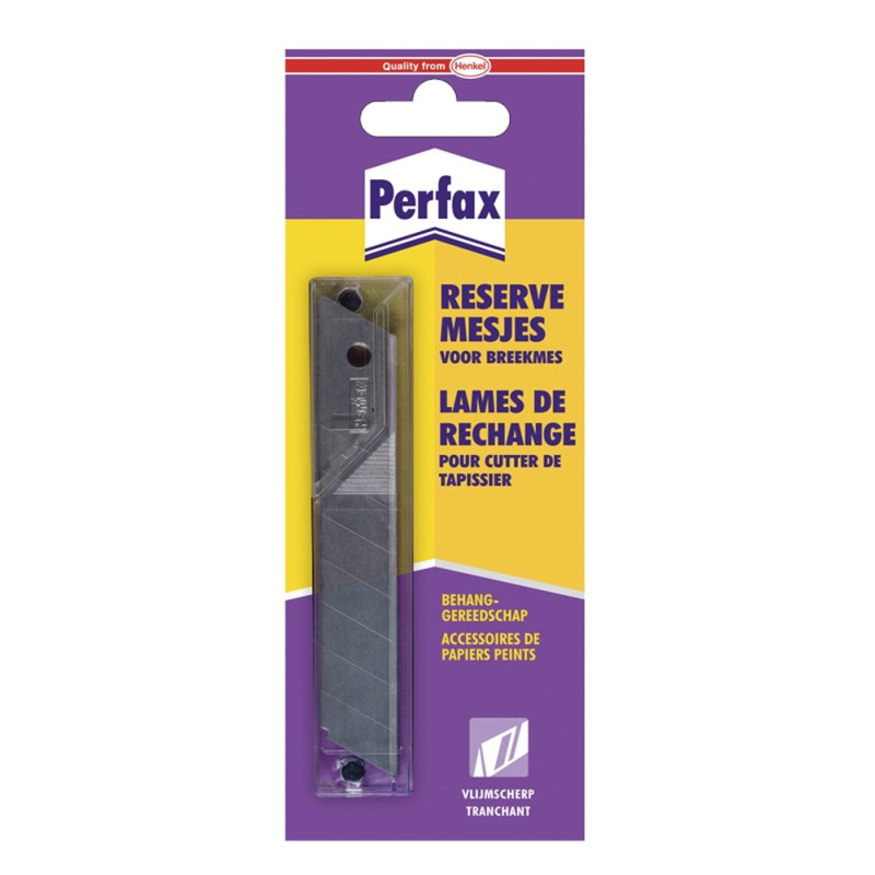 Lame de rechange pour cutter 10 pièces PERFAX