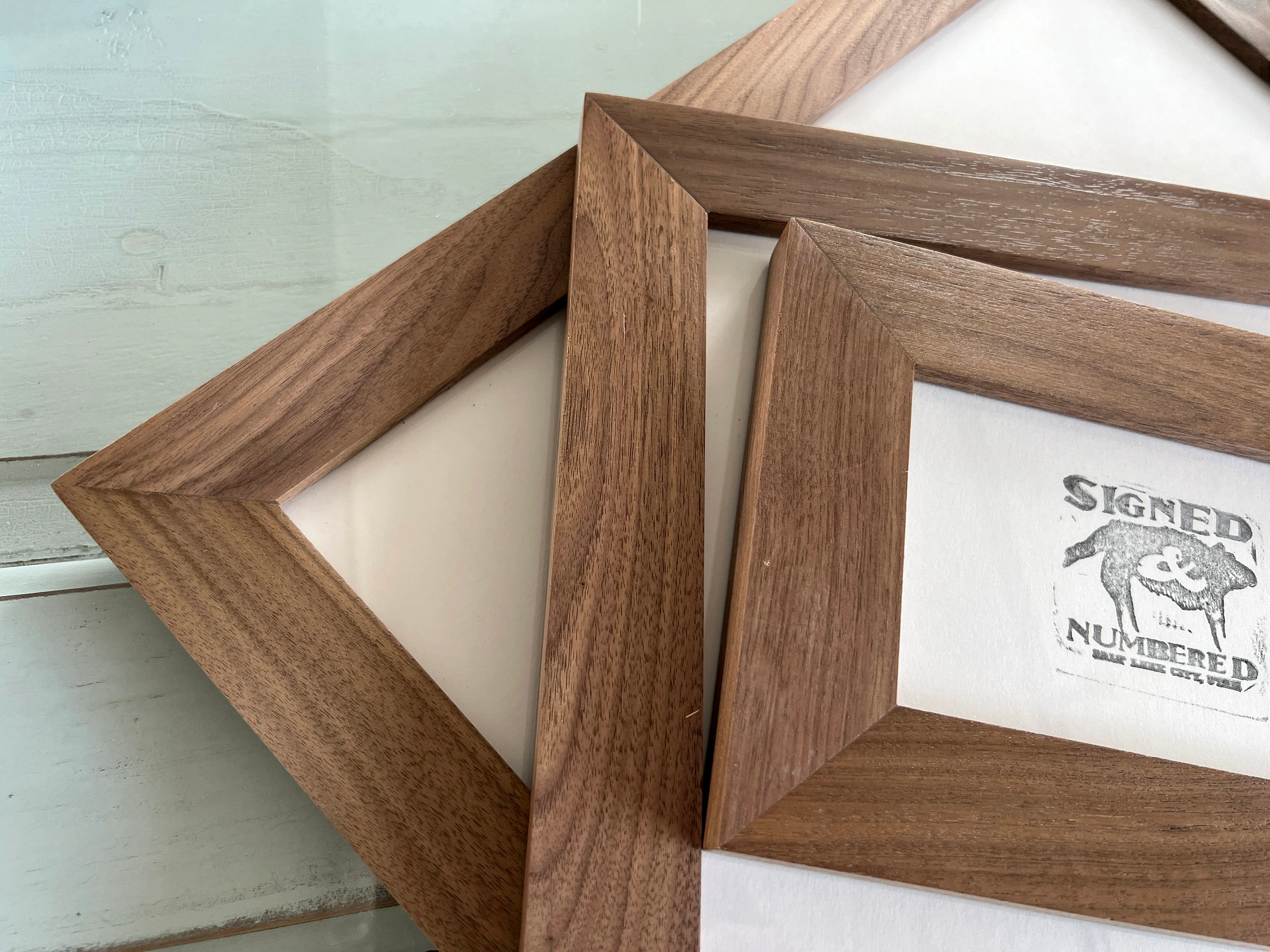 Solid Natural WALNUT Wood Picture Frame 1.5