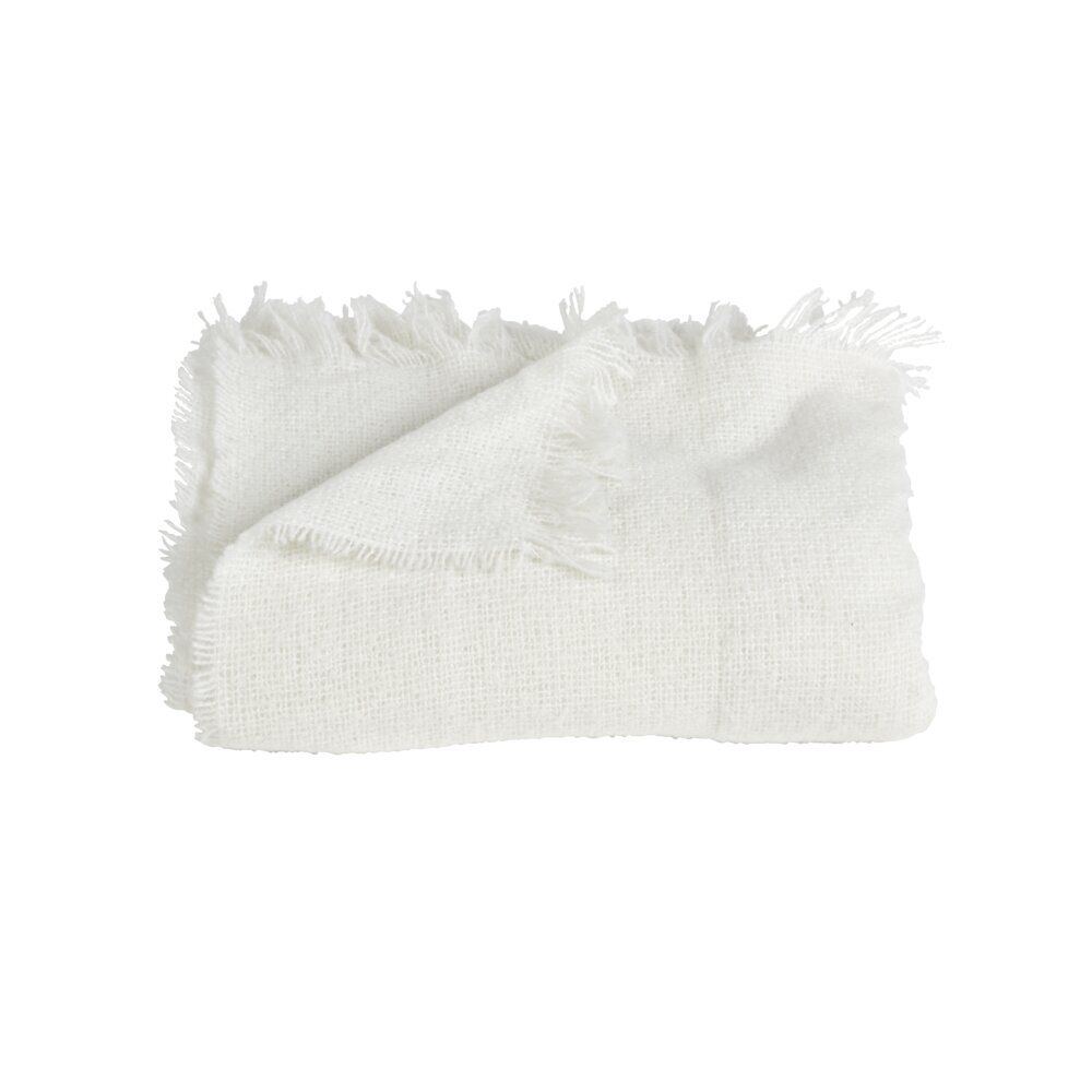 Plaid bouclette doux 130x160cm beige