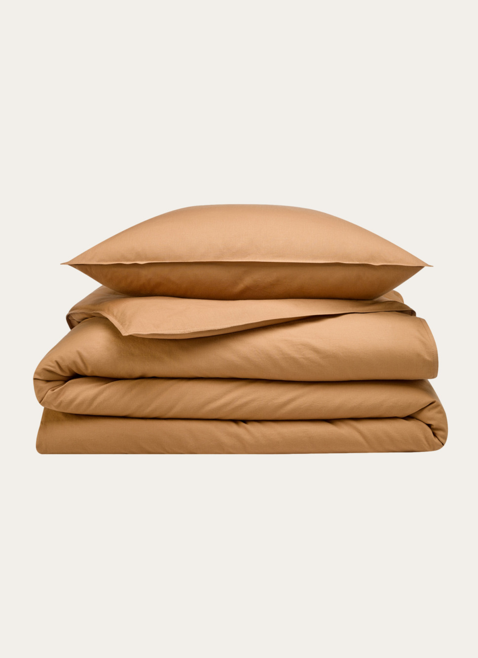 HOUSSE DE COUETTE UNIE EN COTON LAVÉ BIO BAMBI