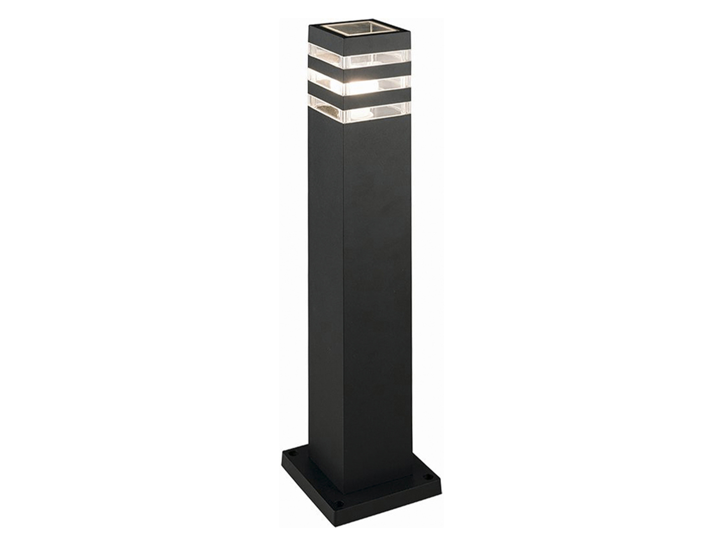 słupek ogrodowy Oir 65 cm aluminiowy czarny