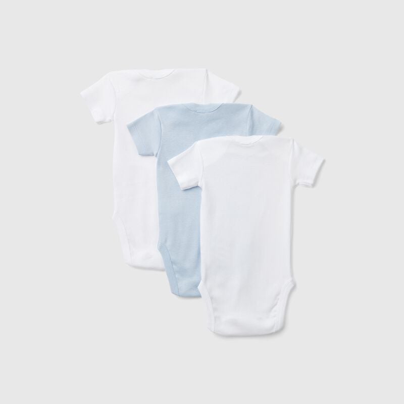 cotton solid color bodysuit set