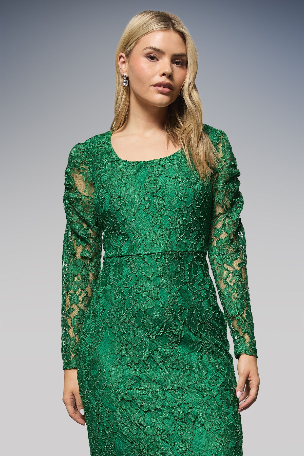 Dorothy Perkins DP Luxe Scoop Neck Lace Pencil Dress