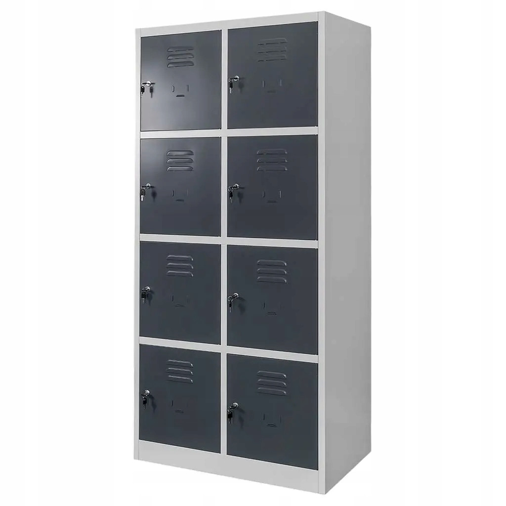 Szafka Metalowa Socjalna Skrytkowa BHP 180x80x50cm Grafit/Szary Mega-M