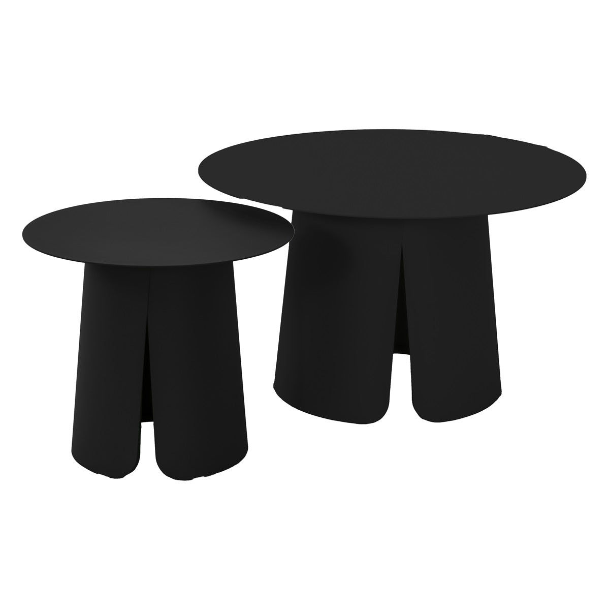 Lesli Living sidetable Oslo - antraciet - Ø45x39cm